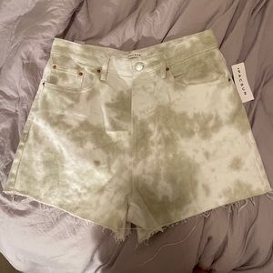 pacsun tye dye jeans shorts